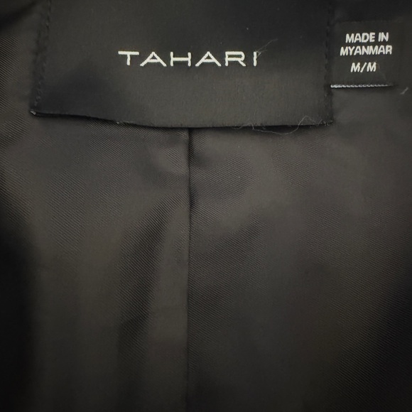Tahari Black Down Puffer Coat with Removable Faux Fur Hood | Size M | Like New - Picture 7 of 16